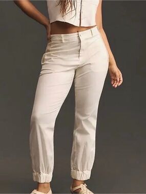 by Anthropologie Cream Jogger Pants